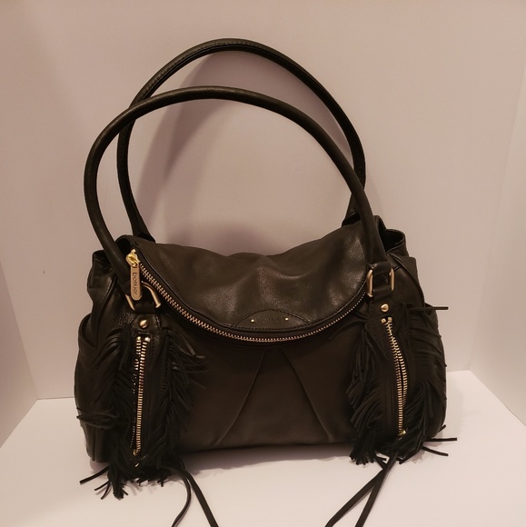 Botkier Handbags - Botiker black leather fringe satchel